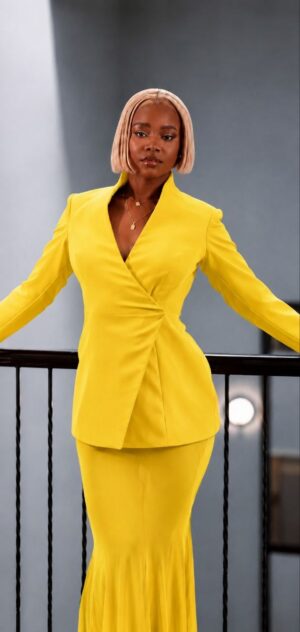 Premium Blue Two-Piece Suit Set