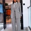 Premium Gray Four-Piece Blazer Suit Set Premium Gray Four-Piece Blazer Suit Set