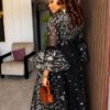 Premium Black Sequin Midi Dress - Wholesale
