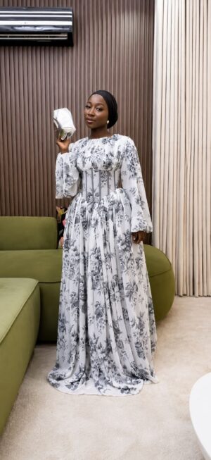 Premium Floral Print Maxi Dress - Wholesale
