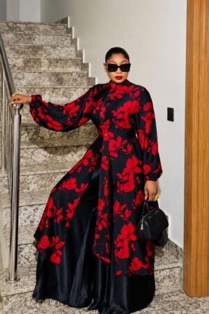 Premium Floral Kimono and Pants Set - Wholesale Premium Floral Kimono and Pants Set - Wholesale