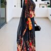 Premium Floral Kimono and Skirt Set