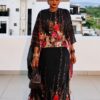 Premium Floral Kimono and Skirt Set