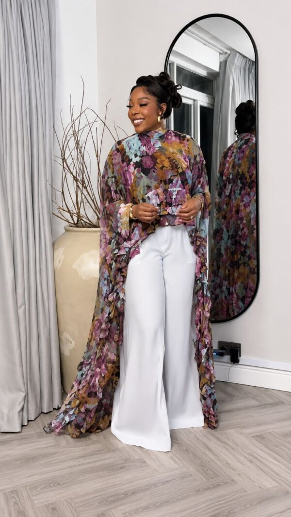 Premium Floral Kimono & Pants Set Premium Floral Kimono & Pants Set