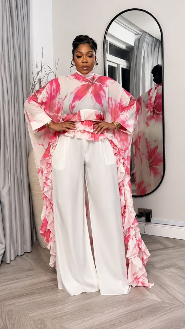 Premium Floral Kimono & Pants Set Premium Floral Kimono & Pants Set