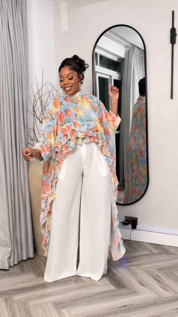Premium Floral Kimono & Pants Set Premium Floral Kimono & Pants Set