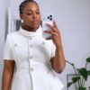 Elegant White Chiffon Two-Piece Set | Premium Wholesale