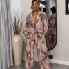 Premium Two-Piece Blazer & Pants Set - Dusty Beige Premium Two-Piece Blazer & Pants Set - Dusty Beige