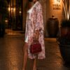 Elegant Color Block Shirt Dress