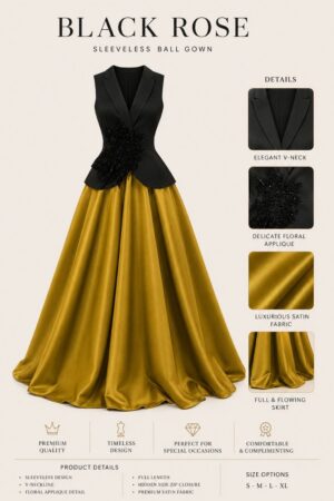 Premium Black & Gold Peplum Dress - Wholesale