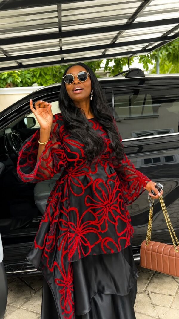 Premium Black Red Floral Dress - Wholesale Premium Black Red Floral Dress - Wholesale