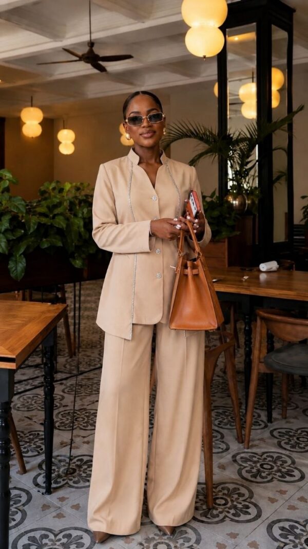 White Blazer & Polka Dot Skirt Two-Piece Set White Blazer & Polka Dot Skirt Two-Piece Set