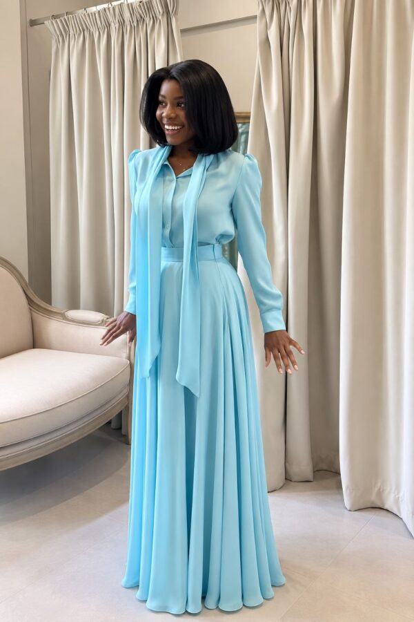 Premium Two-Piece Sky Blue Set Premium Two-Piece Sky Blue Set
