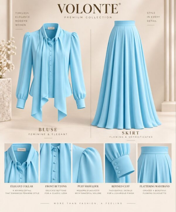Premium Two-Piece Sky Blue Set Premium Two-Piece Sky Blue Set