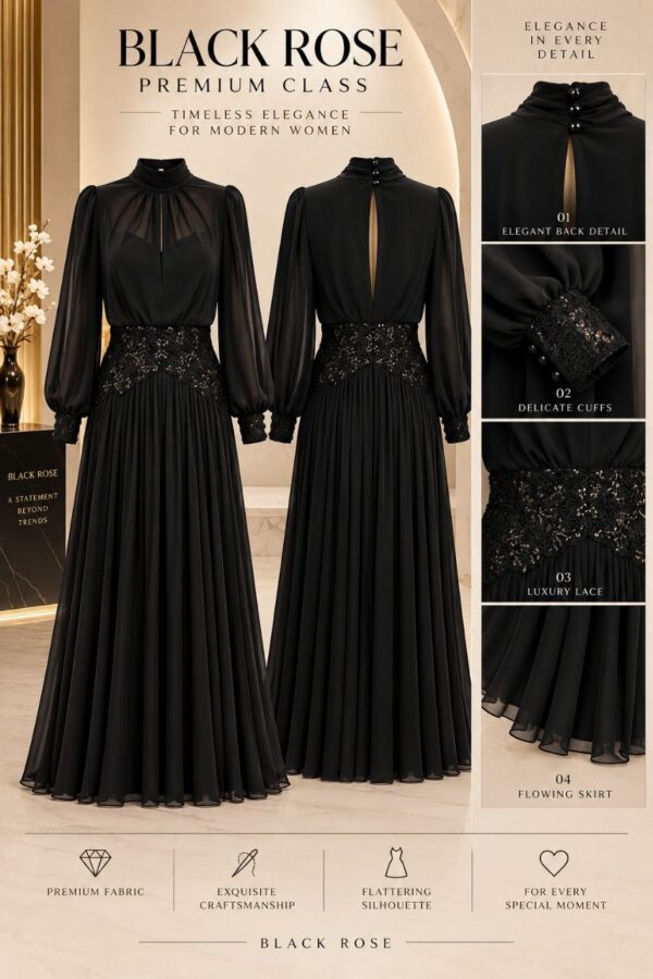 Premium Black Pleated Dress - Wholesale Premium Black Pleated Dress - Wholesale