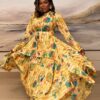 Volonte Premium Floral Two-Piece Set - Yellow Volonte Premium Floral Two-Piece Set - Yellow