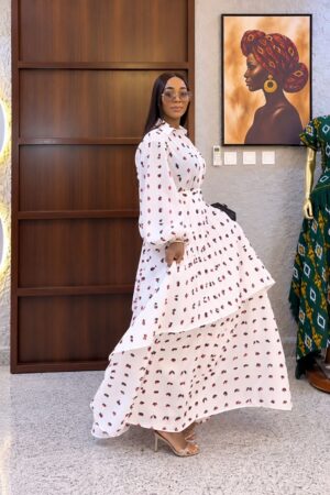 Premium White Two-Piece Dress Set - Wholesale